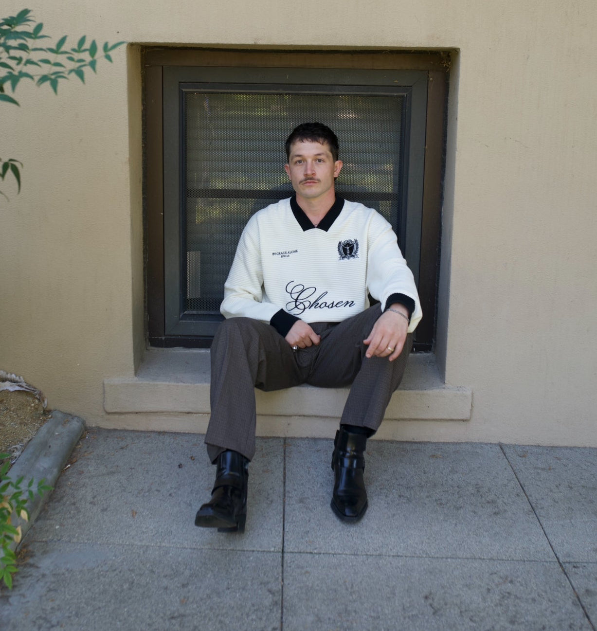 By Grace Alone Knit Jersey Sweater