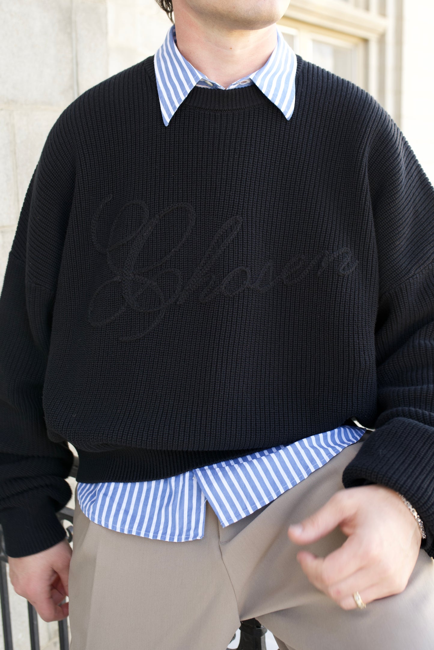 Jesus Died For Me Knit Sweater